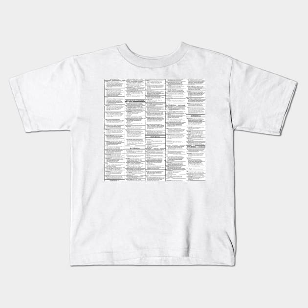 vintage newsprint personal ads Kids T-Shirt by B0red